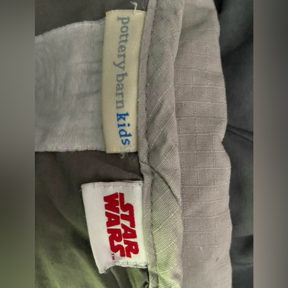 Pottery Barn Star Wars Quilt Millennium Full Size Blue White Gray - Picture 6 of 6